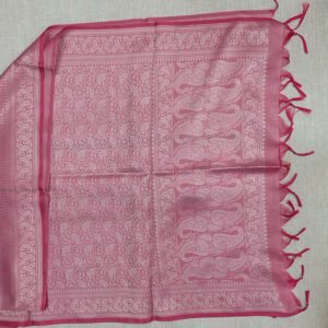 Banarasi Silk Stole Royal Fuchsia