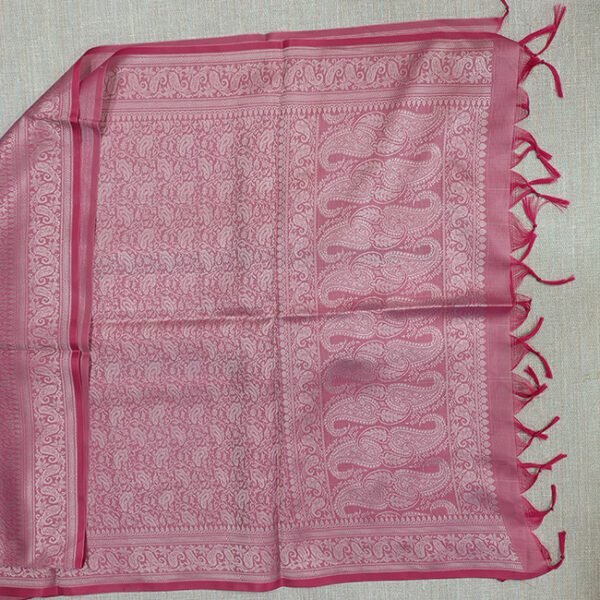 Banarasi Silk Stole Royal Fuchsia