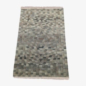 Mirzapur Handmade Dari Repeating Pattern Rectangle Shape Rug