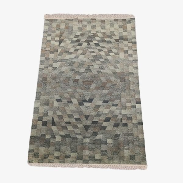 Mirzapur Handmade Dari Repeating Pattern Rectangle Shape Rug