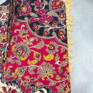 Pilkhuwa Hand Block Print Floral Design Bedsheet with 2 Pillow Covers
