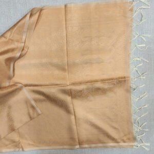 Banarasi Silk Stole Beige/Cream