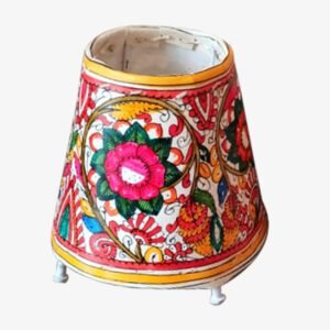 Andhra Pradesh Leather Puppetry Floral Lampshade 5 inch