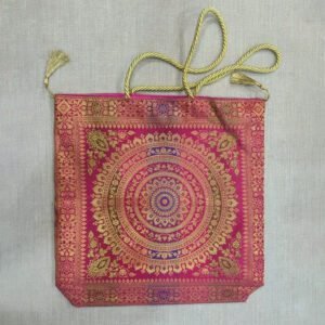 Banaras Brocades Floral Motif Handbag