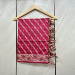 Banarasi Brocade Magenta Stole
