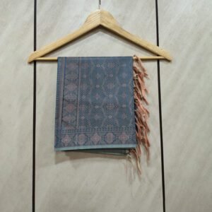 Banarasi Brocade Teal Blue Stole