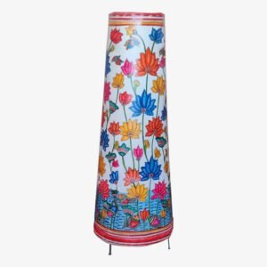 Colorful Floral Leather Puppetry Lampshade