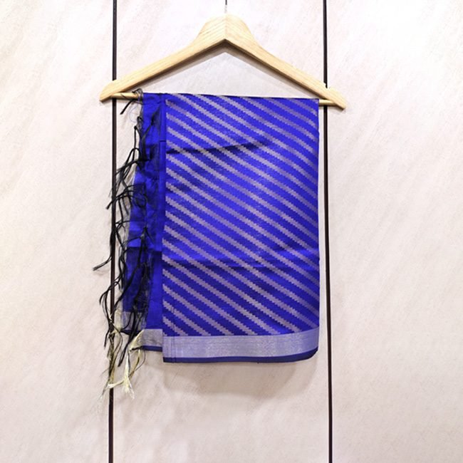 Diagonal Pattern Banarasi Brocade Stole