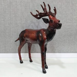 Leather Deer Figurine