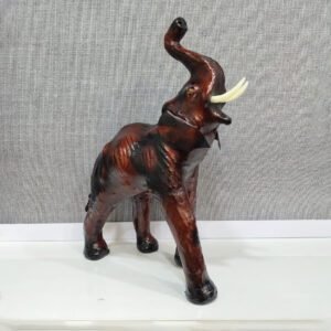Leather Elephant Figurine