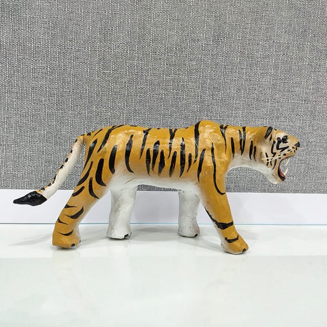 Leather Tiger Figurine