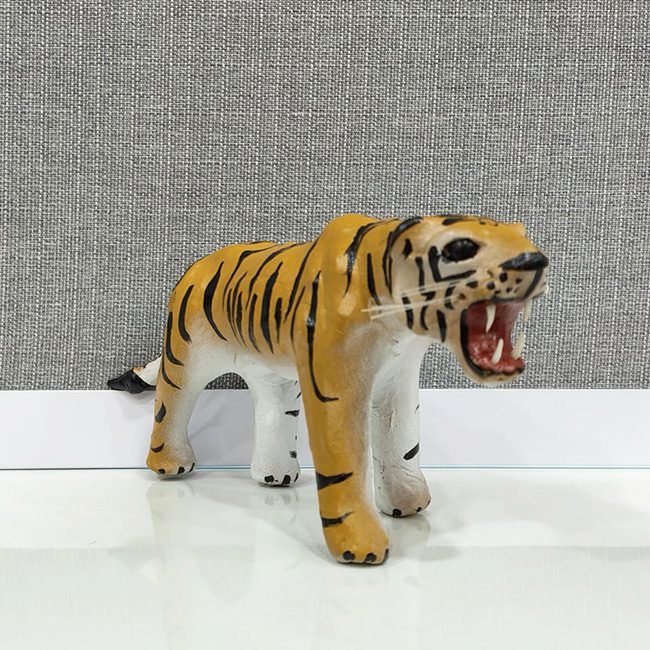 Leather Tiger Figurine