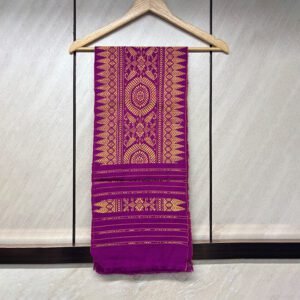 Traditional Bodo Aronai Purple Scarf