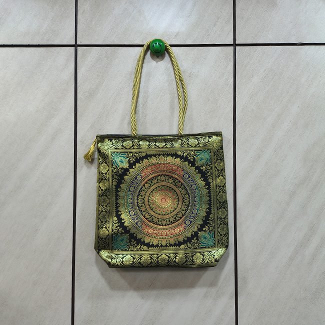 Banaras Brocades Multicolor Handbag