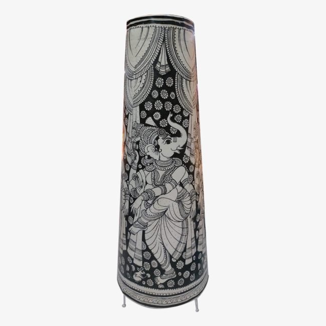 Handcrafted Andhra Pradesh Cylindrical Lampshade