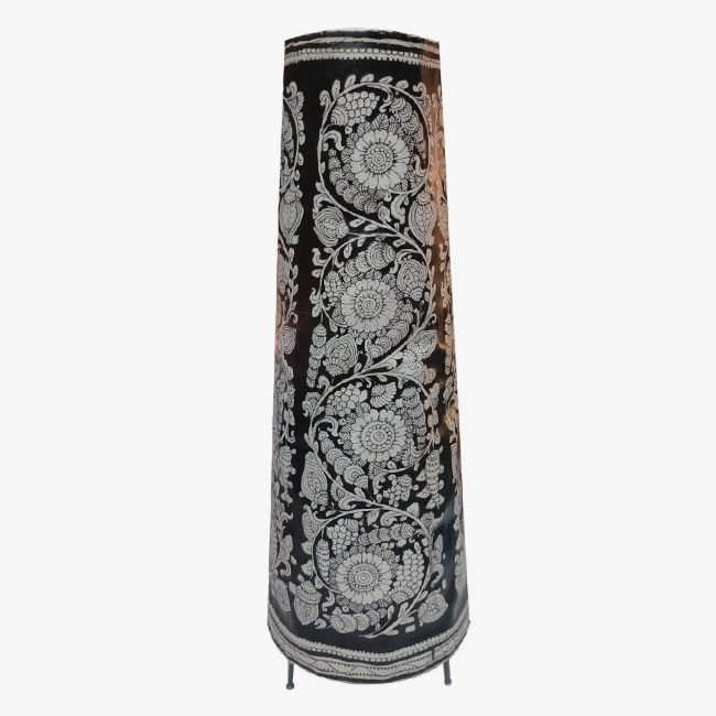 Handcrafted Leather Puppetry Floral Lampshade