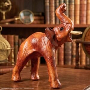 Handcrafted Leather elephant Figurine
