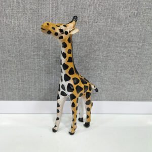 Leather Giraffe Figurine