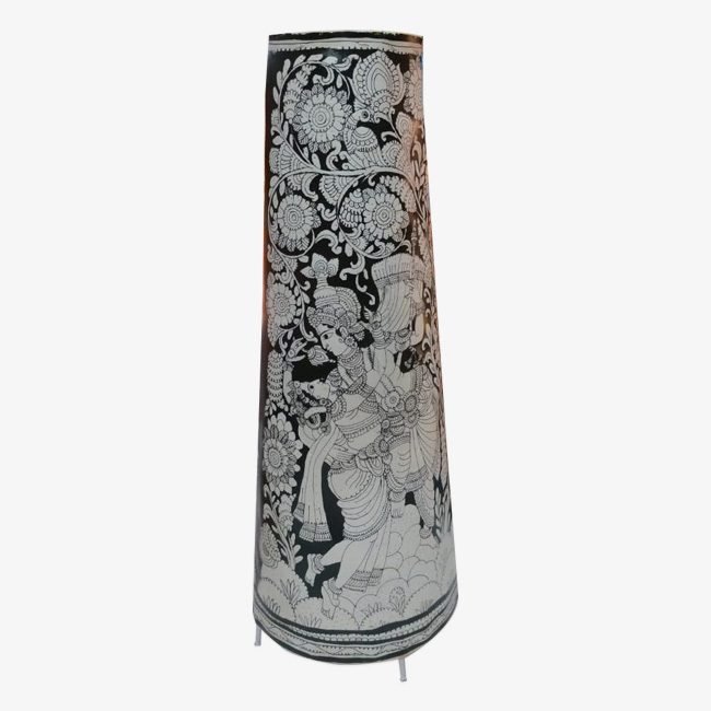 Leather Puppetry Mythological Motif Lampshade