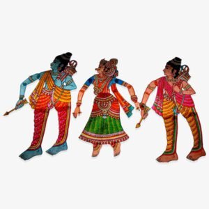 Leather Puppets Lord Ram, Goddess Sita and Lakshman