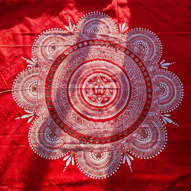 Uttarakhand Mirror Work Aipan Art