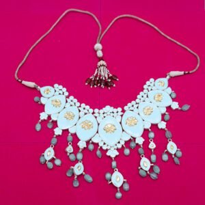 Banaras Gulabi Meenakari Enamel Work Necklace