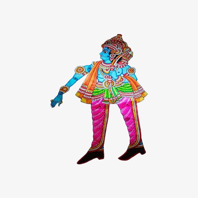 Lord Rama Andhra Pradesh Leather Puppet