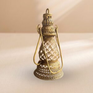 Bengal Dokra Brass Lantern Hanging Lamp