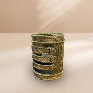Bengal Dokra Decorative Brass Pen Stand