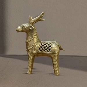 Bengal Dokra Pair of Deer Figurine