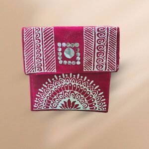 Uttarakhand Aipan Floral Design Shagun Bag