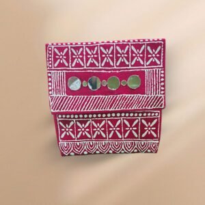 Uttarakhand Aipan Mirror Work Coin Bag