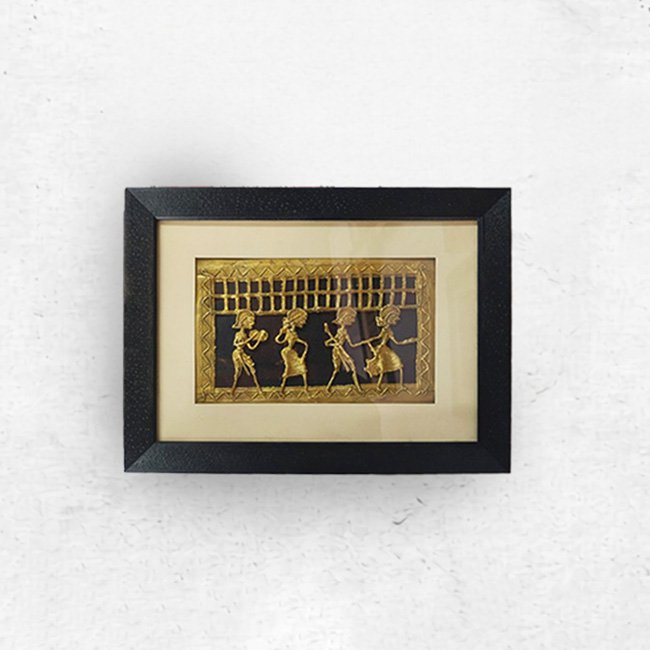 Odisha Dhokra Tribal Dance Wall Hanging