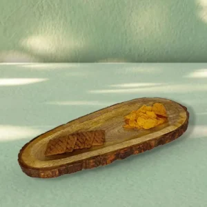 Saharanpur Wood Craft Oval Shape Serving Tray