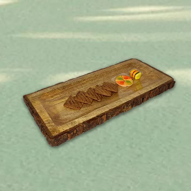 Saharanpur Wood Craft Rectangular Serving Tray
