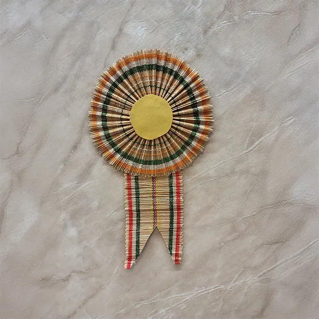 Tripura Bamboo Craft Indian Tricolor Event Badge