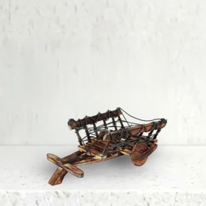 Saharanpur Wooden Bullock Cart Glass Holder