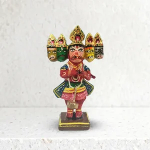 Varanasi Handcrafted Wooden Panchmukhi Hanuman Ji Idol