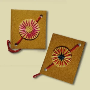 Eco-Friendly Sikki Grass Handmade Rakhi Set