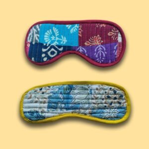 Multicolor Bagru Hand Block Print Cotton Eye Masks