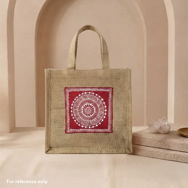 Artisan-Made Aipan Art Mini Tote Bag