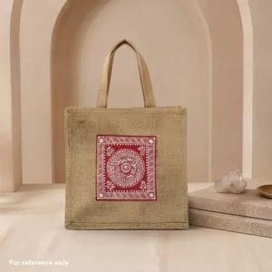 Hand Painted Aipan Design Reusable Lunch Carrier