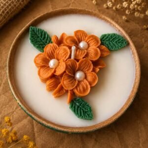 Orange Blossom Scented Soy Candle