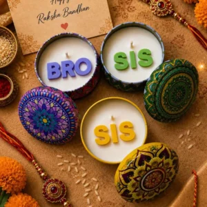 Raksha Bandhan Bro & Sis Scented Candle Gift Set