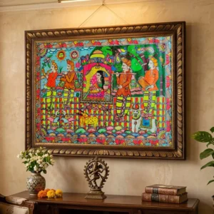Doli Kahar The Sacred Bidai Madhubani Canvas Painting