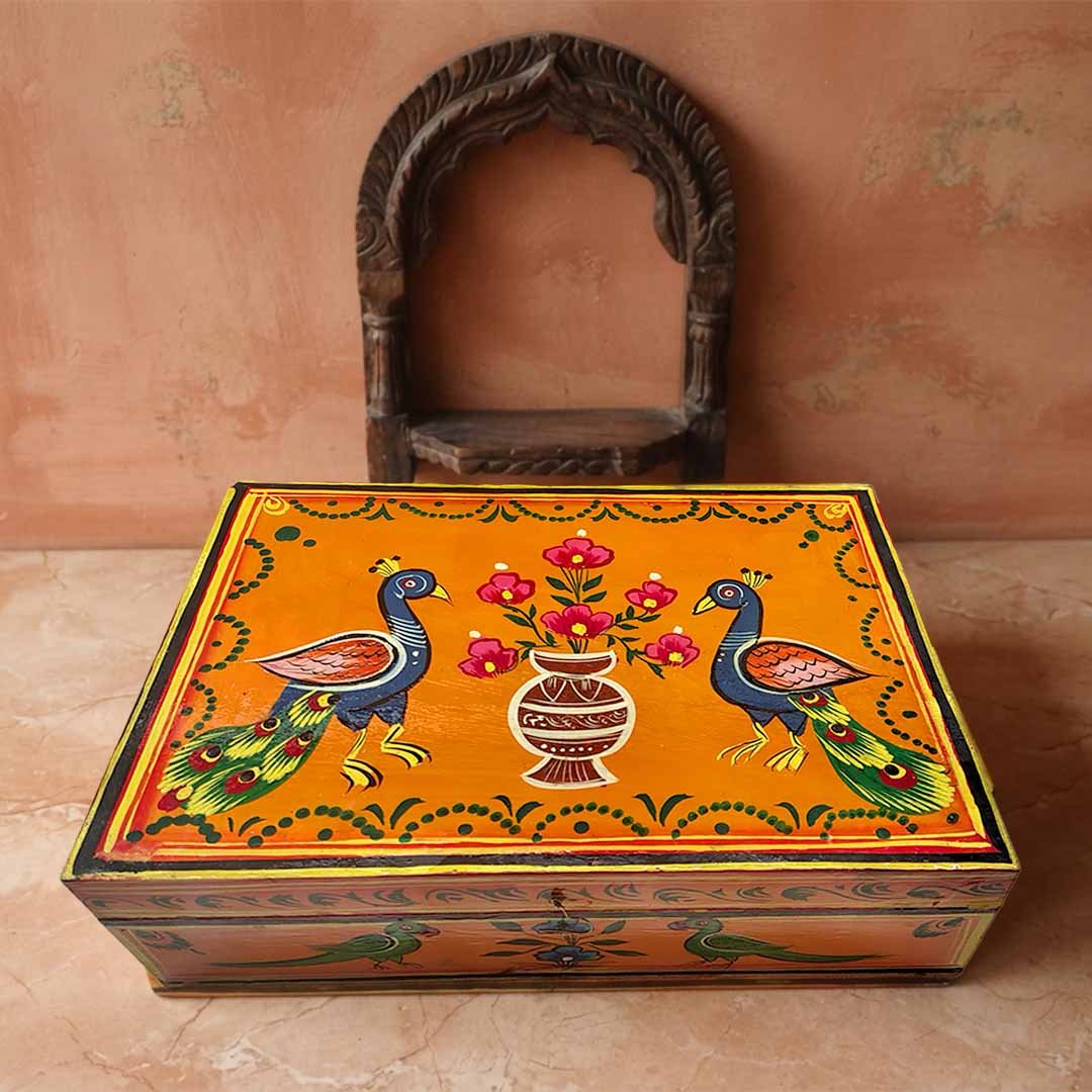 Handcrafted Varanasi Wooden Jewelry & Keepsake Box