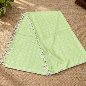 Pure Bhagalpur Silk Chaddar Light Green Summer AC Blanket Shawl
