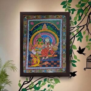 Rama Sita and Hanuman Orissa Pattachitra Painting