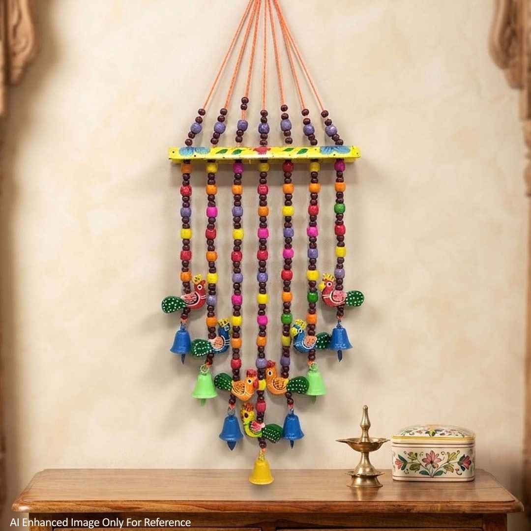 Varanasi Wooden Wall Hanging Diwali Decor Traditional Latkan