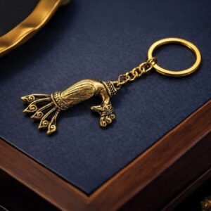 Bastar Dhokra Peacock Key Chain Tribal Handicraft